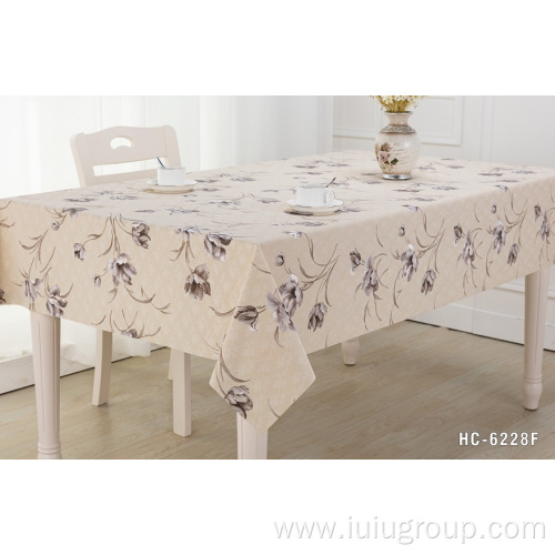 OEM Wholesale Embossed Beautiful Decoration PVC Tablecloth